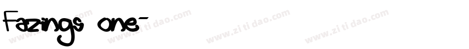 Fazings one字体转换